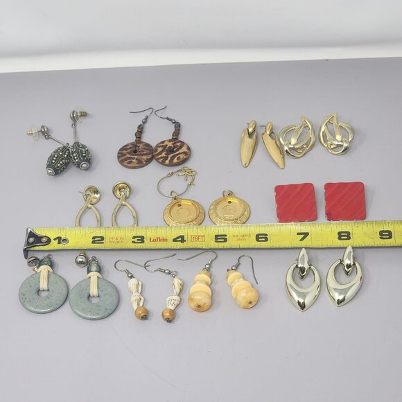 Vintage & Modern Earring Set‎ - Leopard Gold Red Green and More - Picture 8 of 8